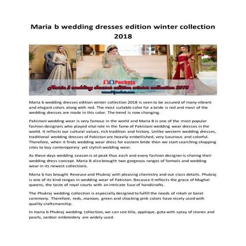 Maria b wedding dresses collection 2018