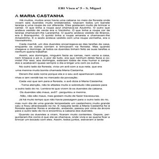 Maria castanha(história)