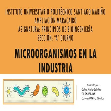 Microorganismos en la Industria | PDF
