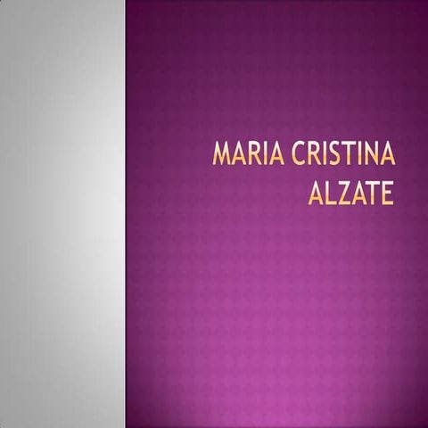 Maria cristina alzate