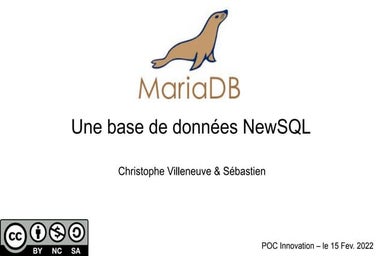 Mariadb une base de données NewSQL