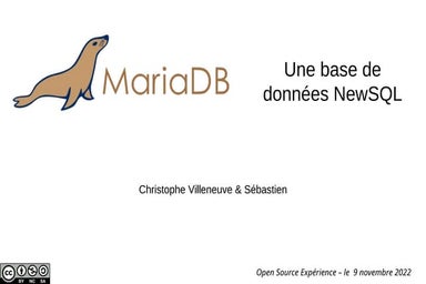 MariaDB une base de donnees NewSQL