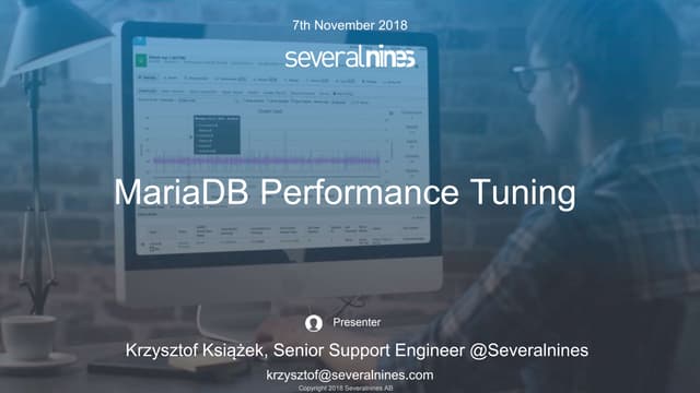 MariaDB Performance Tuning Crash Course