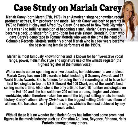 Mariah carey case study | PPT
