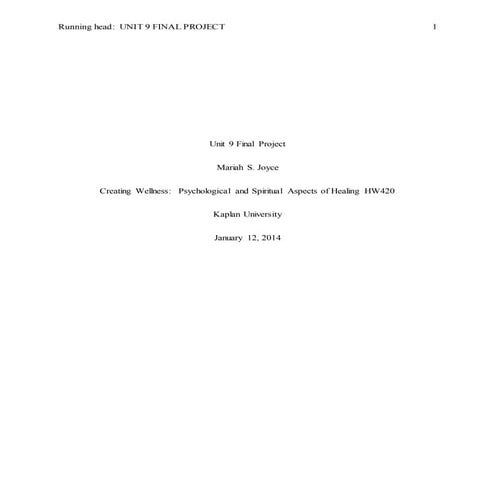 Mariah joyce hw420 final project-unit 9