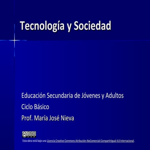 Tecnología y Sociedad