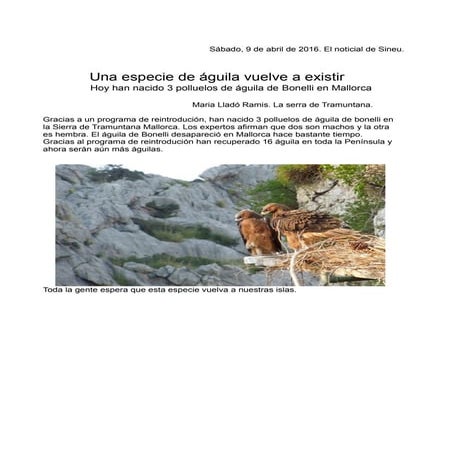 Maria lladó noticia