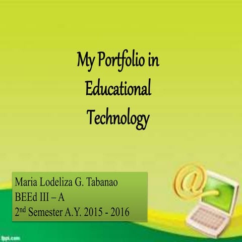 Maria lodelizatabanao.portfolioinedtech
