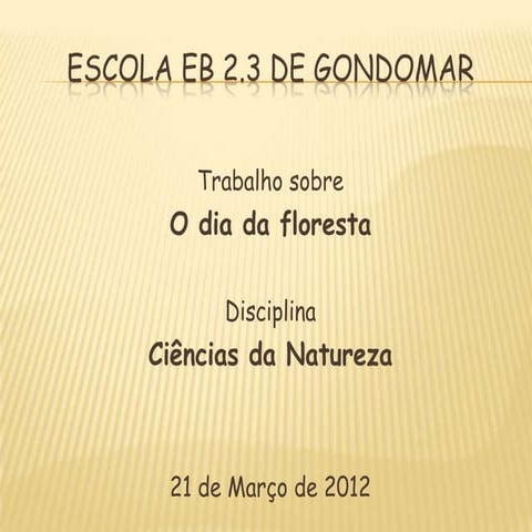 Desflorestação - Maria Luís 6ºI