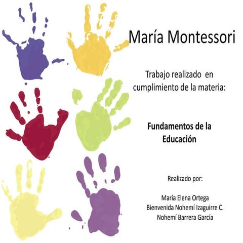 Maria montessori