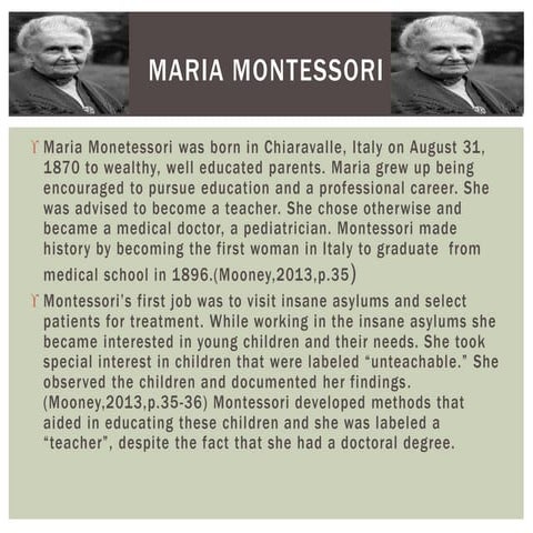 Maria montessori