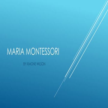 Maria montessori