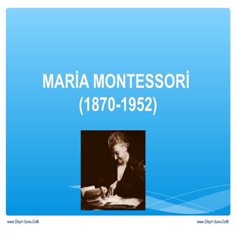 Maria montessori