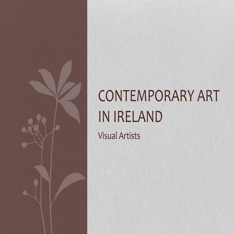 Maria moore contemporary art in ireland