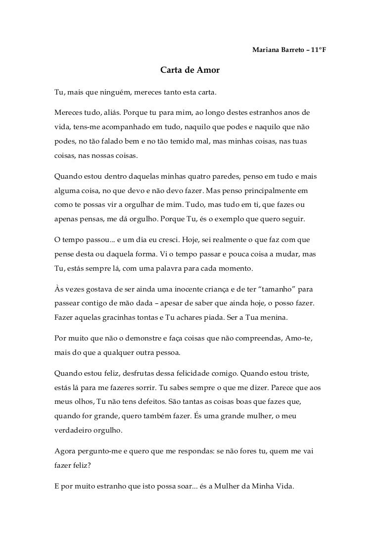 Carta De Amor