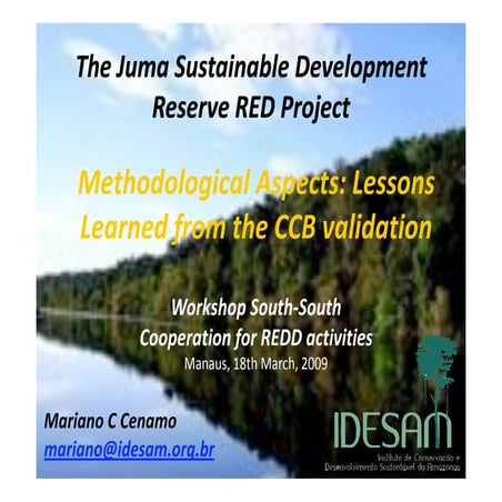 Mariano cenamo   juma methodological aspects