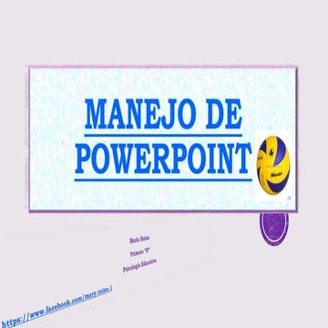 Maria reino   manejo de powerpoint