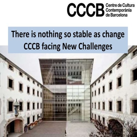 Nothing so stable as change: Maria Ribas