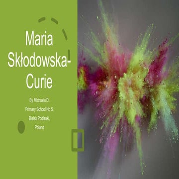 Maria Skłodowska Curie
