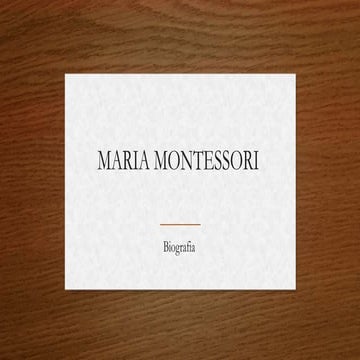 Maria tecla montessori originale