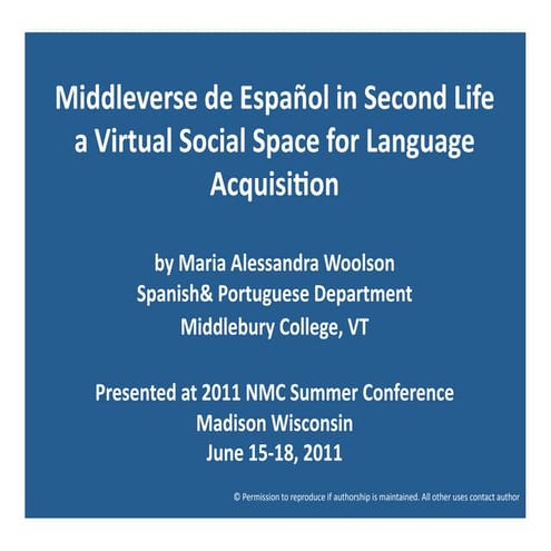 Madison Middleverse 2nd life