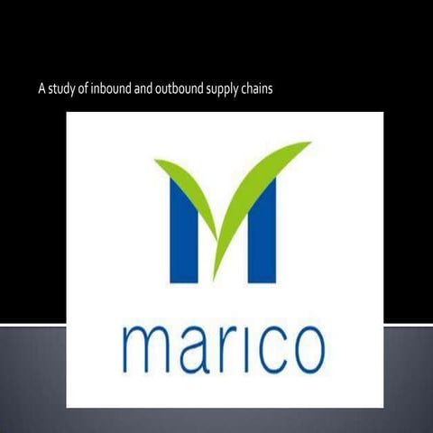 Marico supply chain