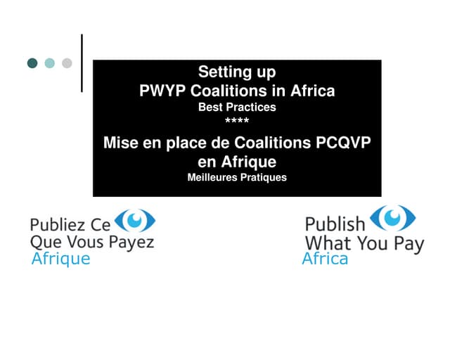 Marie-Ange Kalenga - PWYP Montreal Conference 2009