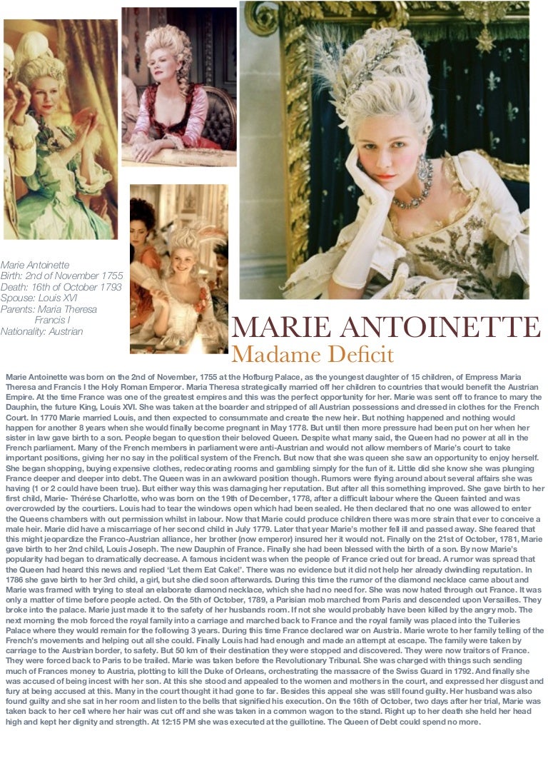 Marie Biography