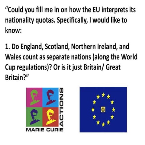 Marie curie local help with applications