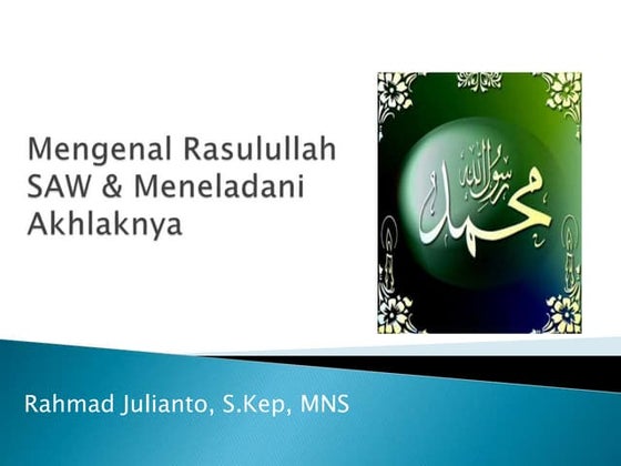 Meneladani akhlaq rasulullah | PPT