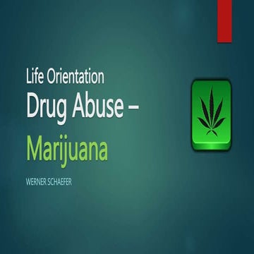 Marijuana Abuse - Information
