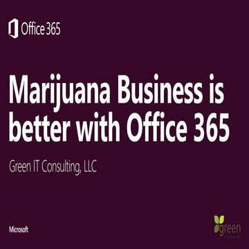 Marijuana Business built on Office 365