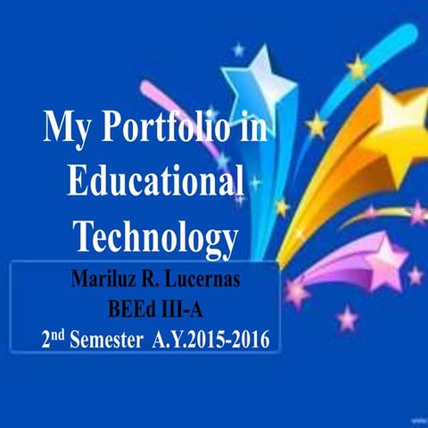 Mariluz Lucernas portfolioinEDTECH