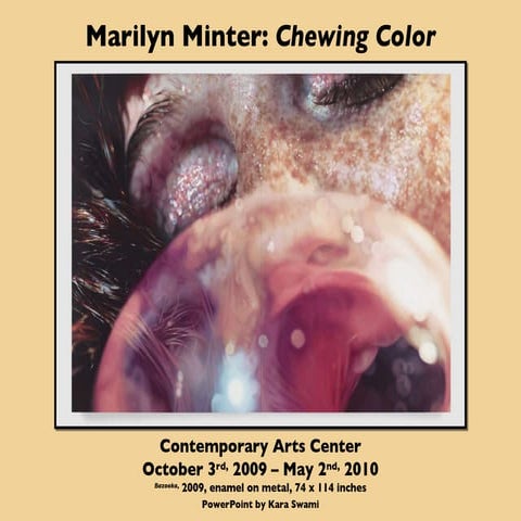 Marilyn Minter Powerpoint