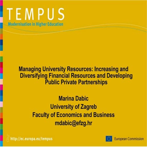 Marina Dabic   Managing University Resources