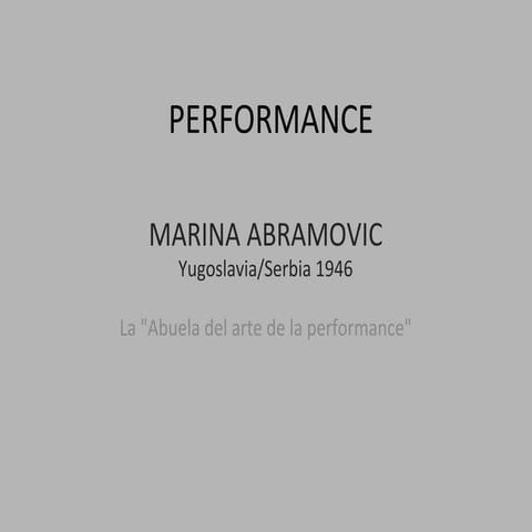 Marina abramovic