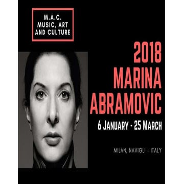 A project on Marina Abramovič project