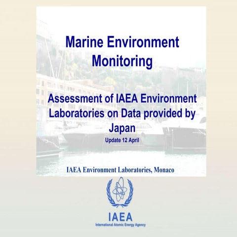 Fukushima Marine Environment Monitoring - 12 April 2011