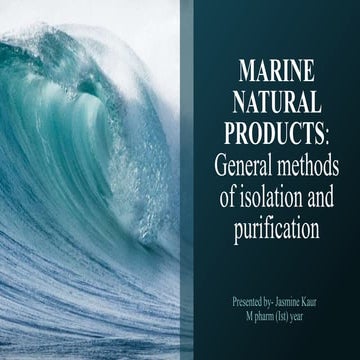 Marine Natural Products