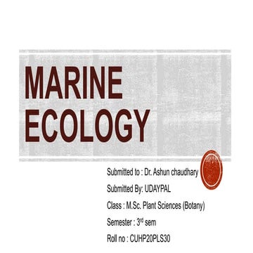 Marine ecology 