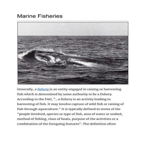 Marine fisheries | PDF
