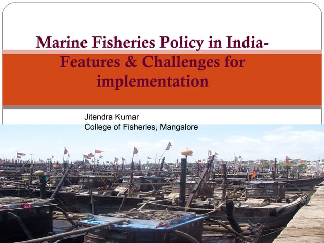 Marine fishing policy