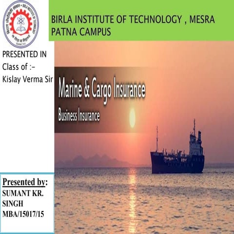 Marine insurance ppt