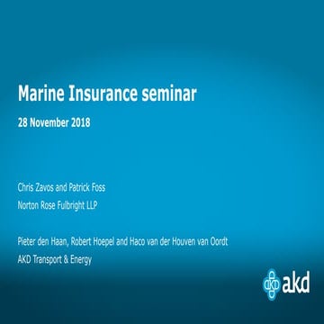Marine Insurance seminar