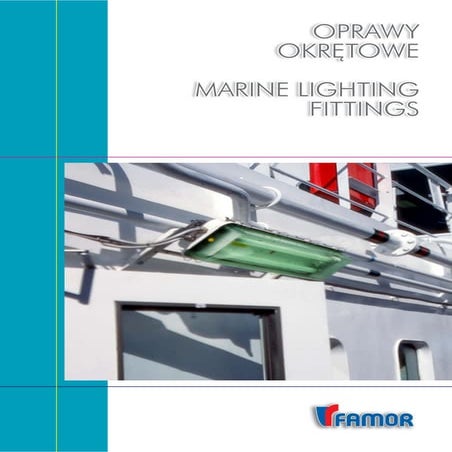 Marine lighting fitting