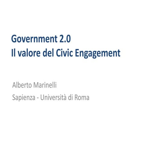Marinelli   civic engagement per e-gov