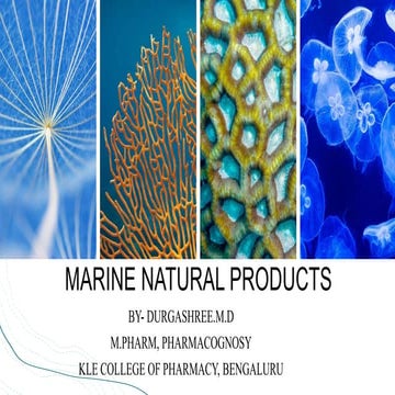MARINE NATURAL PRODUCTS- Durgashree Diwakar