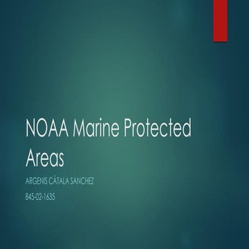 NOAA marine protected areas  