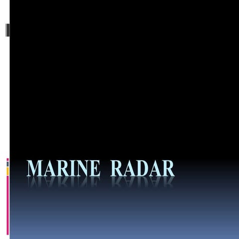 Marine  radar