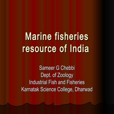 Marine resource of india